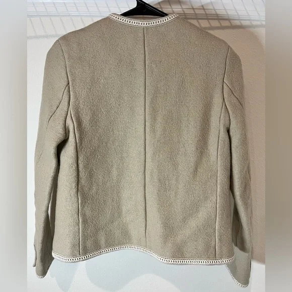 Dunst Beige Tweed Boucle Jacket - Picture 5 of 7